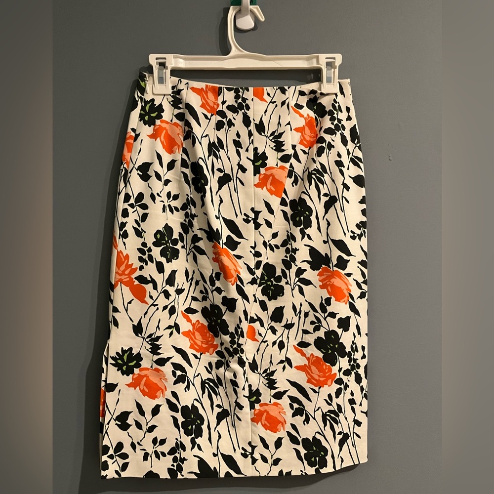 Club Monaco Flower Print Skirt